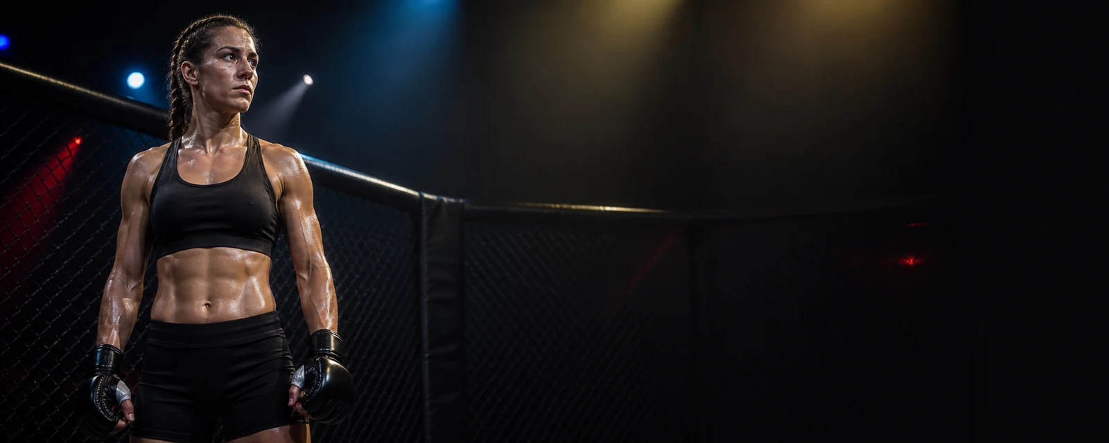 Doi luptători MMA înaintea unei confruntări
