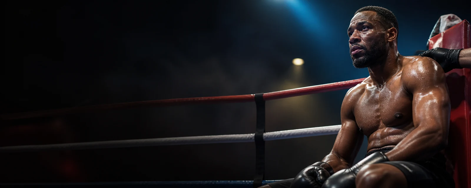 Boxer român într-un ring profesionist